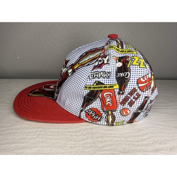 Coca-Cola “Enjoy Coke” Comic Print Snapback Hat by Concept One Accessories - Picture 5 of 8